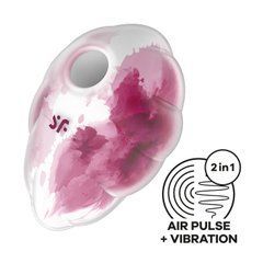 Вакуумний стимулятор з вібрацією Satisfyer Cloud Dancer Red 106997 фото
