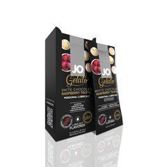 Набір лубрикантів Foil Display Box &ndash; JO Gelato - White Chocolate Raspberry &ndash; 12 &times; 10ml 104738 фото