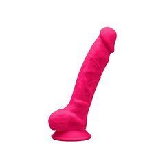 Фалоімітатор SilexD Johnny Pink (MODEL 1 size 7in), двошаровий, силікон+Silexpan, діаметр 3,8см 101675 фото
