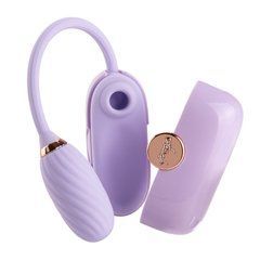 Вакуумний кліторальний стимулятор Otouch Louis Vibrate Purple з віброяйцем, у кейсі 107450 фото