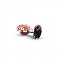 Металева анальна пробка із прикрасою у вигляді кристалу Dorcel - Diamond Plug Rose Gold S 103432 фото