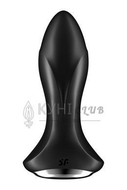 Анальна смарт-вібропробка із перлинним масажем Satisfyer Rotator Plug 1+ Black 104260 фото