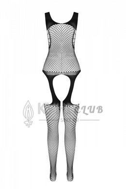 Сетчатый телесный бодистокинг с двойным плетением и подвязками Casmir CA007 102920 фото