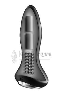 Анальна смарт-вібропробка із перлинним масажем Satisfyer Rotator Plug 1+ Black 104260 фото