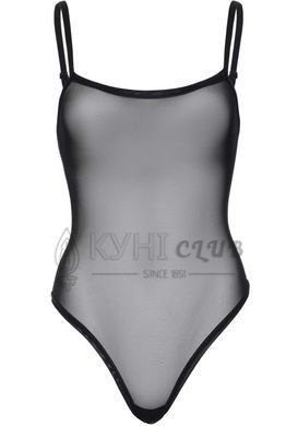 Еротичне боді Leg Avenue Cami bodysuit with thong Black M/L, на бретелях 107184 фото