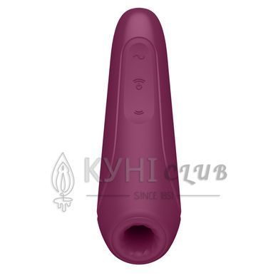 Вакуумный клиторальный стимулятор Satisfyer Curvy 1+ Rose Red с управлением через интернет 108730 фото