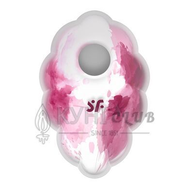 Вакуумний стимулятор з вібрацією Satisfyer Cloud Dancer Red 106997 фото
