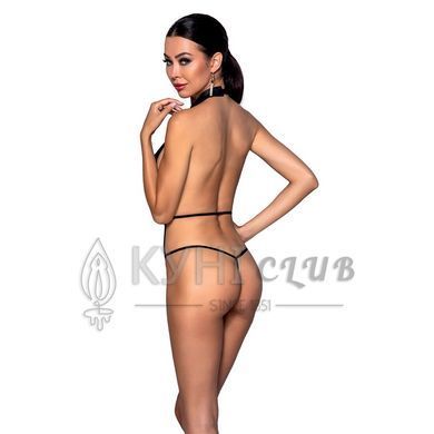 Боді-халтер з екошкіри Passion JANNIES BODY L/XL black 106312 фото