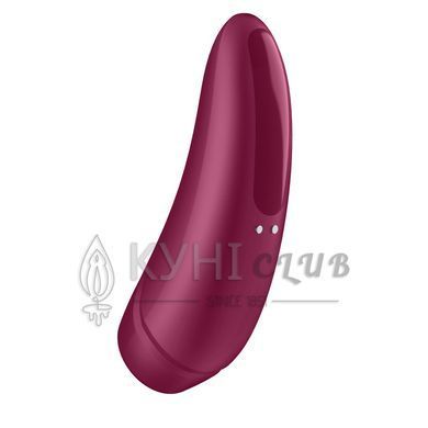 Вакуумный клиторальный стимулятор Satisfyer Curvy 1+ Rose Red с управлением через интернет 108730 фото