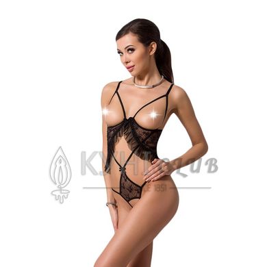 Боді монокіні з відкритими грудьми Passion JUSTINA BODY L/XL, black 109509 фото