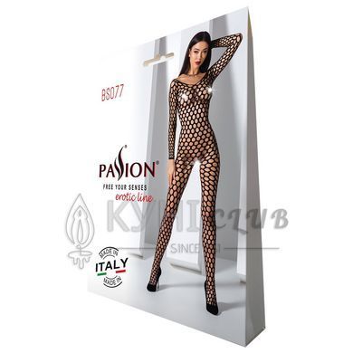 Бодістокінг з крупною сіткою Passion BS077 black 102148 фото