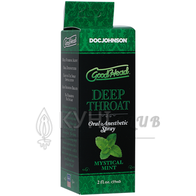 Спрей для минета Doc Johnson GoodHead DeepThroat Spray – Mystical Mint 59 мл для глубокого минета 100642 фото