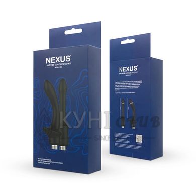 Набір насадок для анального душу Nexus BEGINNER Shower Douche Duo Kit - Black 107884 фото