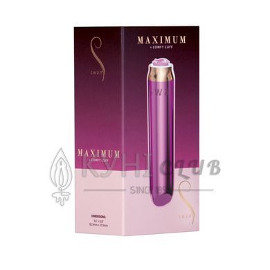 Вибропуля Swan Maximum + Comfy Cuff Pink, супермощная 106802 фото