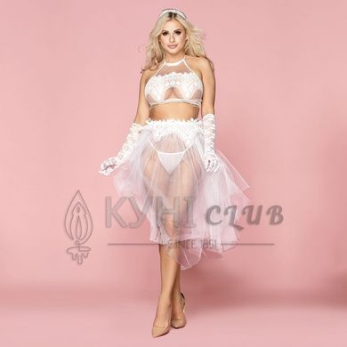 Еротична весільна сукня "Невинна Мілана" One Size White 109227 фото