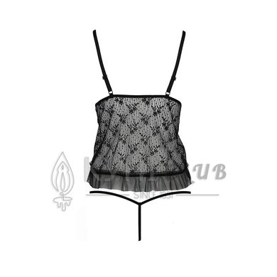 Боді монокіні з відкритими грудьми Passion JUSTINA BODY L/XL, black 109509 фото