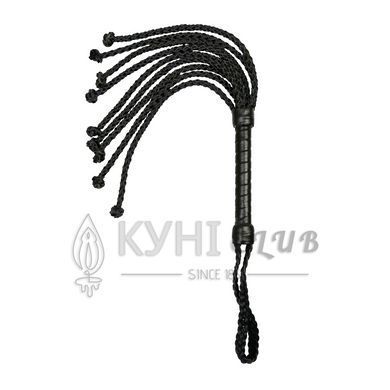 Ажурная плеть Кошка из экокожи Art of Sex - Kani, цвет черный 107681 фото