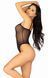 Еротичне боді Leg Avenue Cami bodysuit with thong Black M/L, на бретелях 107184 фото 5