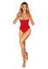 Боді з доступом Obsessive Ingridia crotchless teddy XL/2XL, червоне, відкриті груди 107048 фото 6