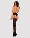 Сітчасті панчохи-стокінги під леопард Obsessive Garter stockings S817 S/M/L, імітація гартерів, з до 105259 фото 4