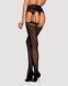 Сітчасті панчохи-стокінги під леопард Obsessive Garter stockings S817 S/M/L, імітація гартерів, з до 105259 фото 2