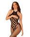 Сітчастий бодістокінг з імітацією боді Obsessive Bodystocking G332 S/M/L, black, з доступом 105675 фото 1