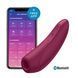 Вакуумный клиторальный стимулятор Satisfyer Curvy 1+ Rose Red с управлением через интернет 108730 фото 1