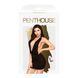 Мінісукня Penthouse Heart Rob L/XL Black, хомут, глибоке декольте, мініатюрні стрінги 104514 фото 3