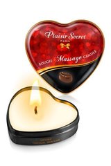 Масажна свічка-серце Plaisirs Secrets Chocolate (35 мл) 100895 фото