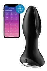Анальна смарт-вібропробка із перлинним масажем Satisfyer Rotator Plug 2+ Black 104261 фото