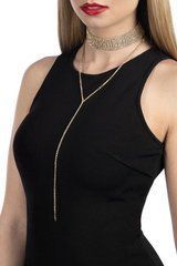 Кольє зі стразами Bijoux Pour Toi - Emma Gold 103798 фото
