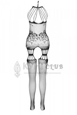 Бодистокинг с множеством бретелей Passion BS095 One Size, white, имитация пояса и чулок, с доступом 106945 фото