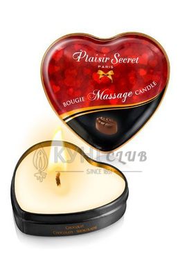 Масажна свічка-серце Plaisirs Secrets Chocolate (35 мл) 100895 фото