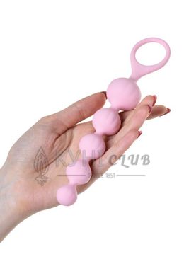 Набір анальних бус Satisfyer Beads Colored, силікон , макс. діаметр 3,3 см і 3,5 см 108820 фото