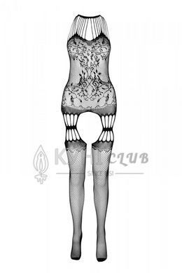Бодистокинг с множеством бретелей Passion BS095 One Size, white, имитация пояса и чулок, с доступом 106945 фото