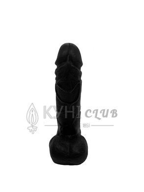Крафтовое мыло-член с присоской Чистый Кайф Black size M натуральное 100716 фото