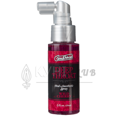 Спрей для мінету Doc Johnson GoodHead DeepThroat Spray - Wild Cherry 59 мл для глибокого мінету 100643 фото