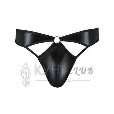 Мужские стринги Passion 033 THONG PAUL S/M Black, под латекс 105548 фото