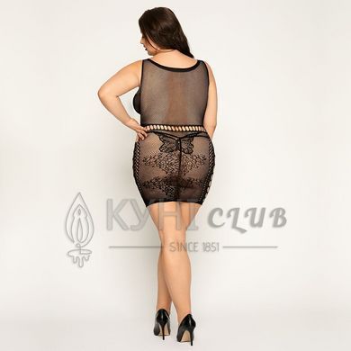 Сукня-сітка з метеликами Size Plus Black 102829 фото