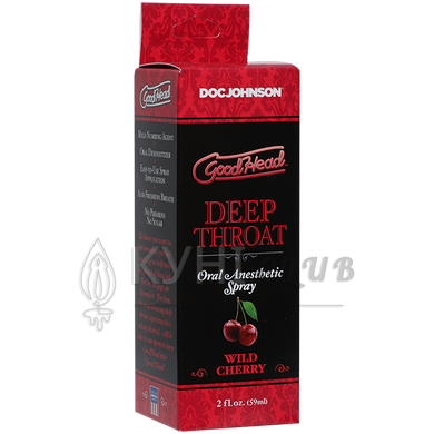 Спрей для минета Doc Johnson GoodHead DeepThroat Spray – Wild Cherry 59 мл для глубокого минета 100643 фото