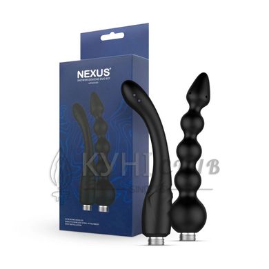 Набір насадок для анального душу Nexus ADVANCED Shower Douche Duo Kit - Black 107885 фото