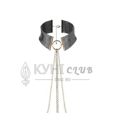 Намисто-комір Bijoux Indiscrets Desir Metallique Collar - Black 108824 фото