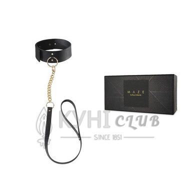 Чокер Bijoux Indiscrets MAZE &ndash; Wide Chocker Black 101581 фото