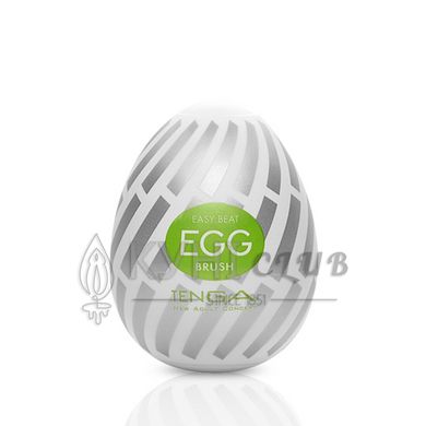 Мастурбатор-яйце Tenga Egg Brush з рельєфом у вигляді великої щетини 103387 фото