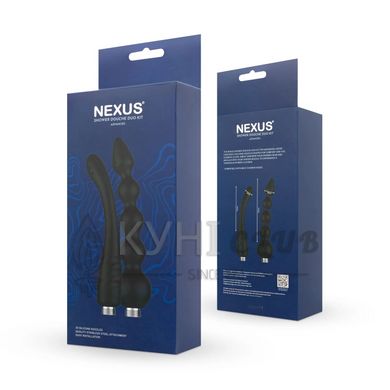 Набір насадок для анального душу Nexus ADVANCED Shower Douche Duo Kit - Black 107885 фото