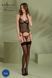 Корсет Passion LEAFA CORSET black S/M, мягкие чашки, зажимы для чулок, стринги в комплекте 108526 фото 6