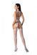 Бодистокинг с множеством бретелей Passion BS095 One Size, white, имитация пояса и чулок, с доступом 106945 фото 2