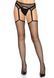 Панчохи-сітка Leg Avenue Net stockings with garter belt One size Black, пояс, підв&rsquo;язки 106565 фото 1