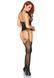 Еротичний бодістокінг Leg Avenue Jacquard net Black, імітація панчіх, відкритий доступ, one size 105877 фото 3
