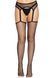 Панчохи-сітка Leg Avenue Net stockings with garter belt One size Black, пояс, підв&rsquo;язки 106565 фото 3